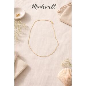 Madewell Delicate Gold-Tone Satellite Station Necklace